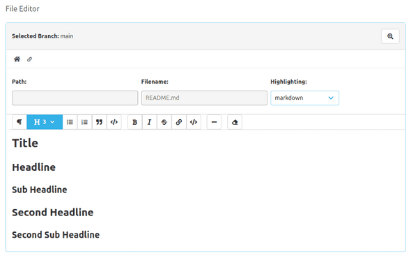 Headings example